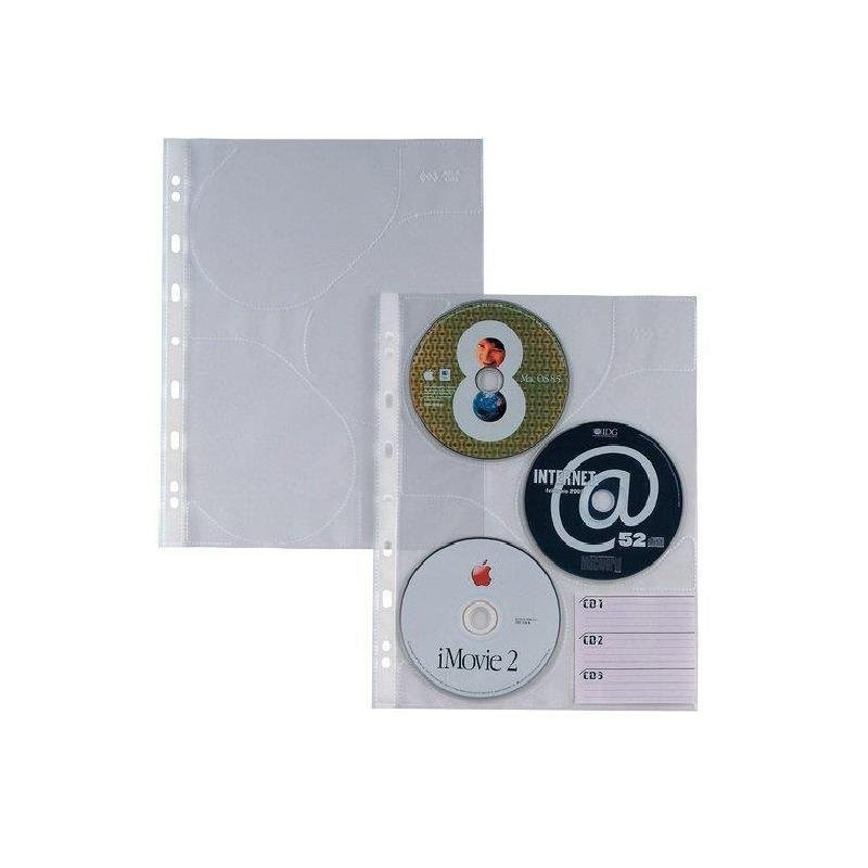 Busta pp con fori cm.21x29,7 atl a cd 3