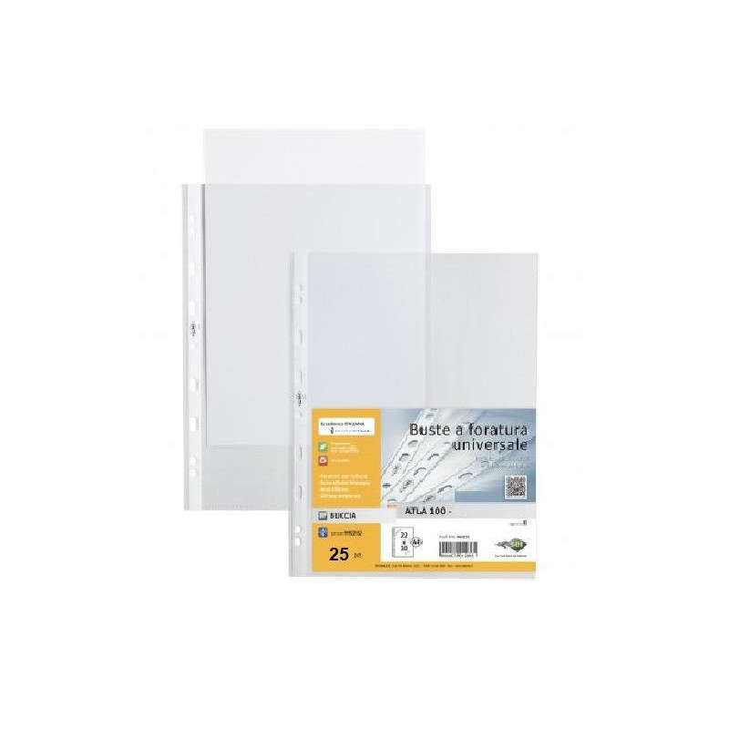 Busta pp con fori cm.15x21 atla