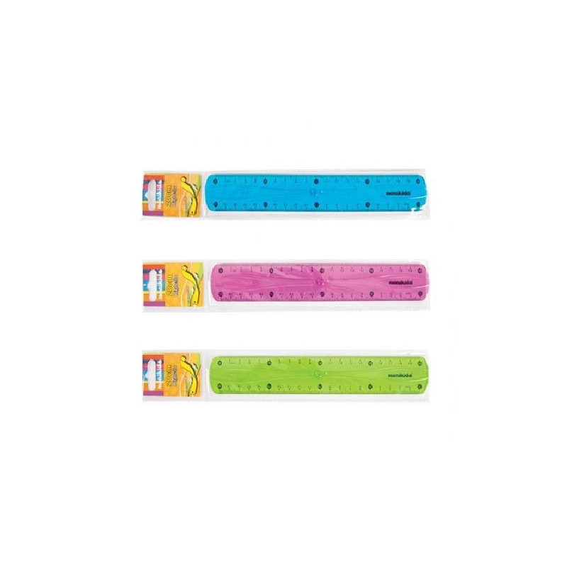 Nikoffice righello cm.20 flessib ile colorato art.49nik006
