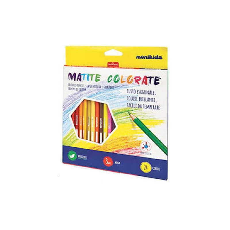 Nikoffice pastelli colorati pz.24