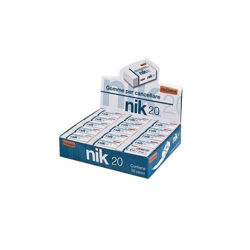 Nikoffice gomma matita bianca nik20