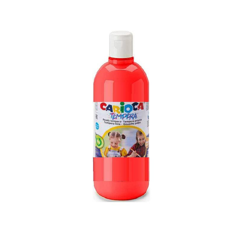 Carioca tempera pronta ml.1000 rosso