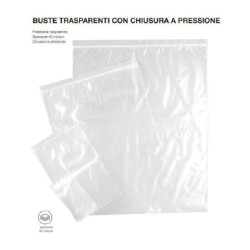 Busta pvc con zip cm.15x22...