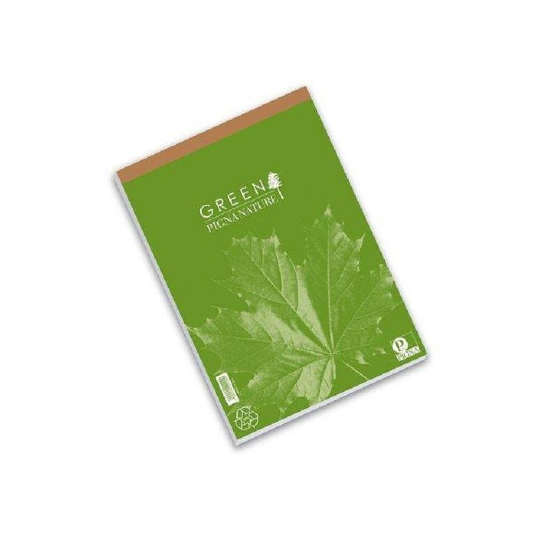 Blocco notes nature green cm.21x 29,7 fg.25