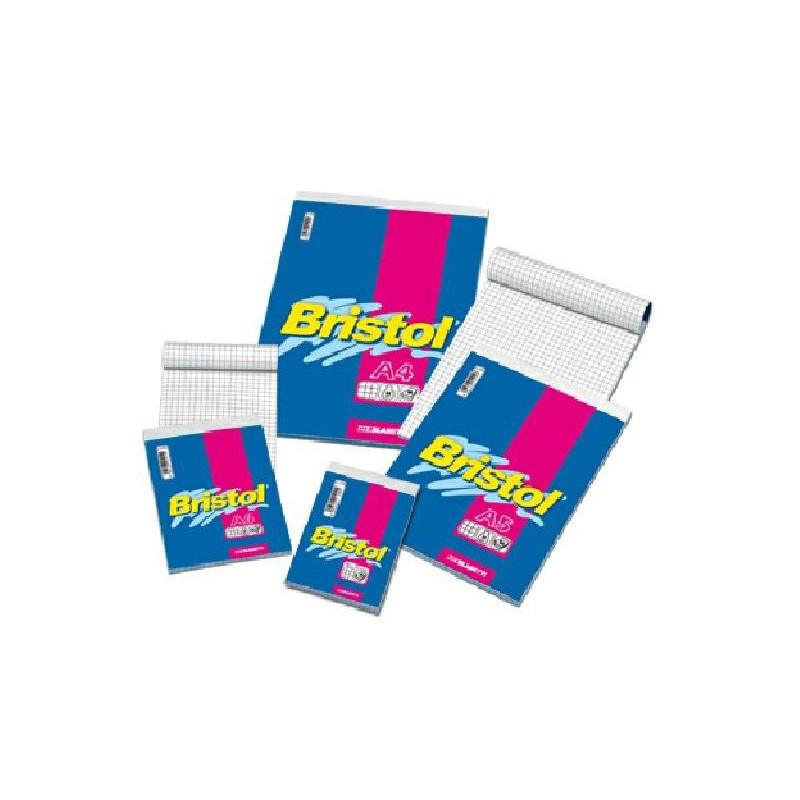 Blocco notes cm.15x21 a5 bianco fg.60 bristol