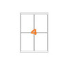 Etichette adesive in formato a4 cm.10,5x14,85