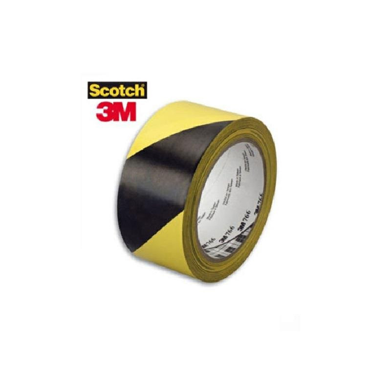 3m nastro industriale adesivo segnaletico mm.50xmt.33 giallo/nero