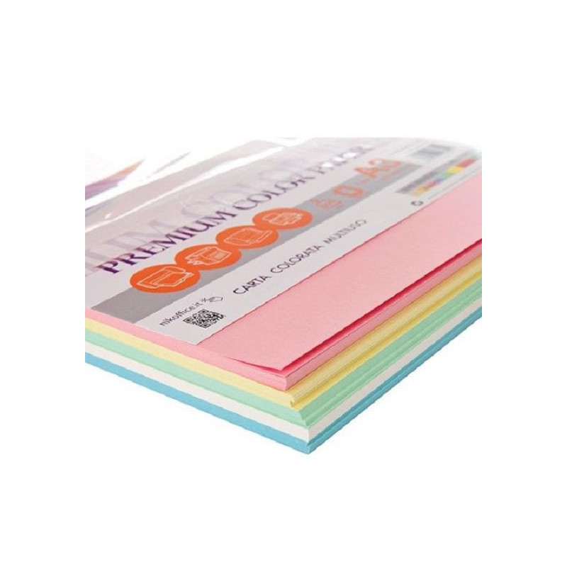 Carta nikoffice nikcolor cm.21x29,7 gr.80 fg.100 mixtenue