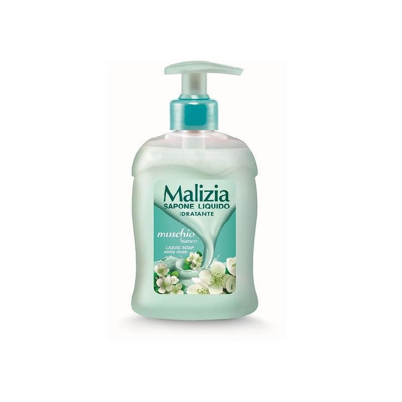 Malizia sapone liquido ml. 300 antibatterico muschio bianco