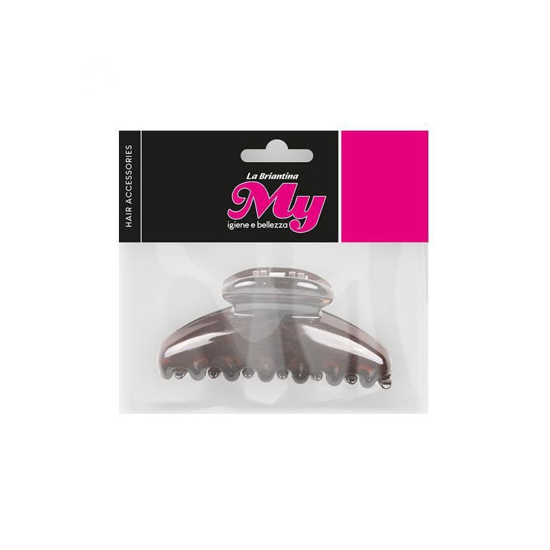 My pinza capelli mezzaluna media marrone e nero