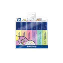 Staedtler evidenziatori textsurf er pastel pz.6 colori assortiti