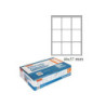 Nikoffice etichette adesive in buste fg.10 mm. 46x37