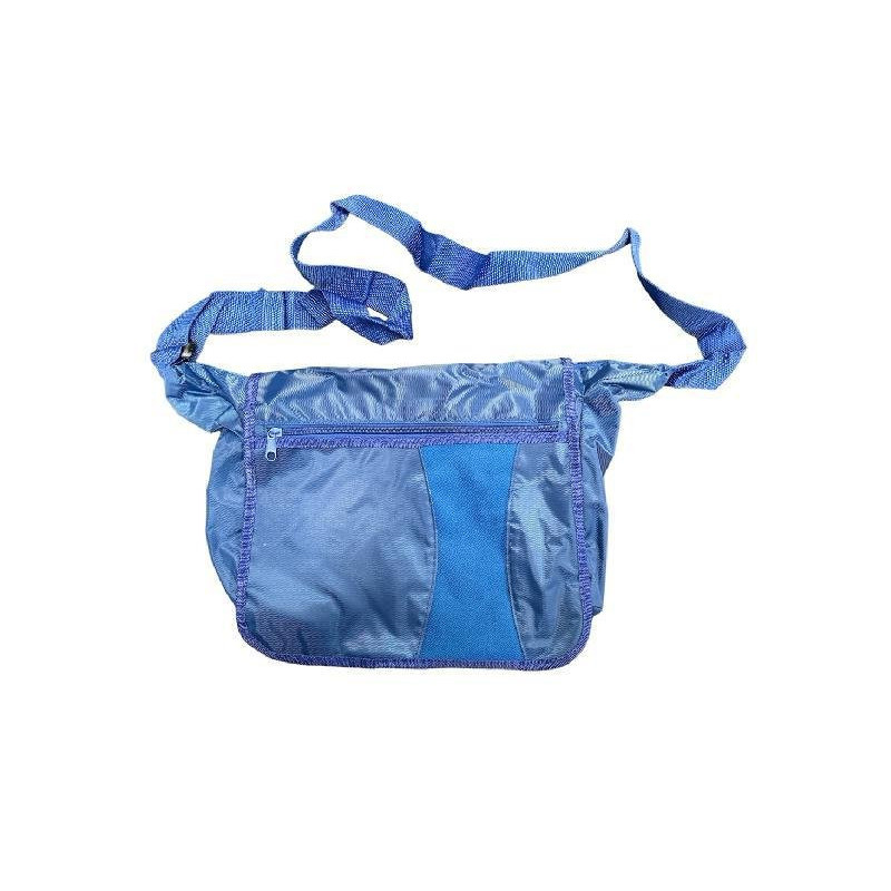 Borsa tracolla tessuto cm.30x25 blu art.752851