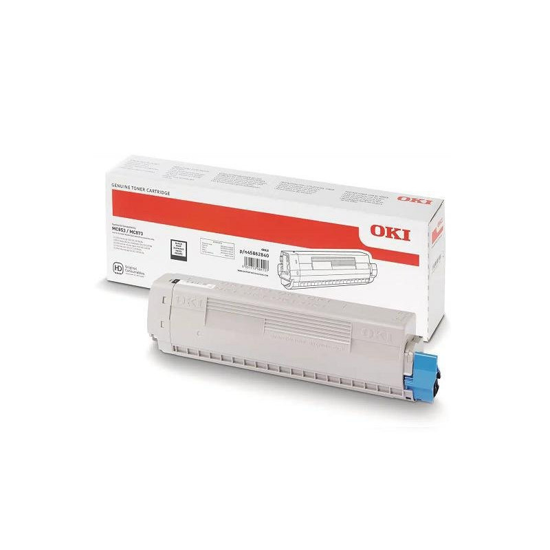 Oki toner 45862840 bk per mc800