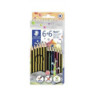 Staedtler matita noris hb 120-2 pz.6 + pz.6 noris color colori primari
