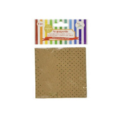 Segnaposto kraft stampa oro...