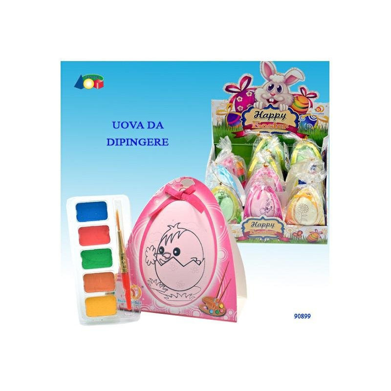 Uova da dipingere assortite art.90899
