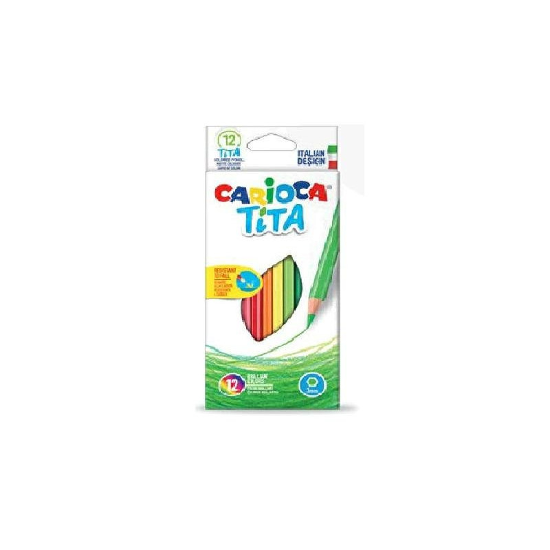 Carioca pastelli tita pz. 12 resistenti alle cadute