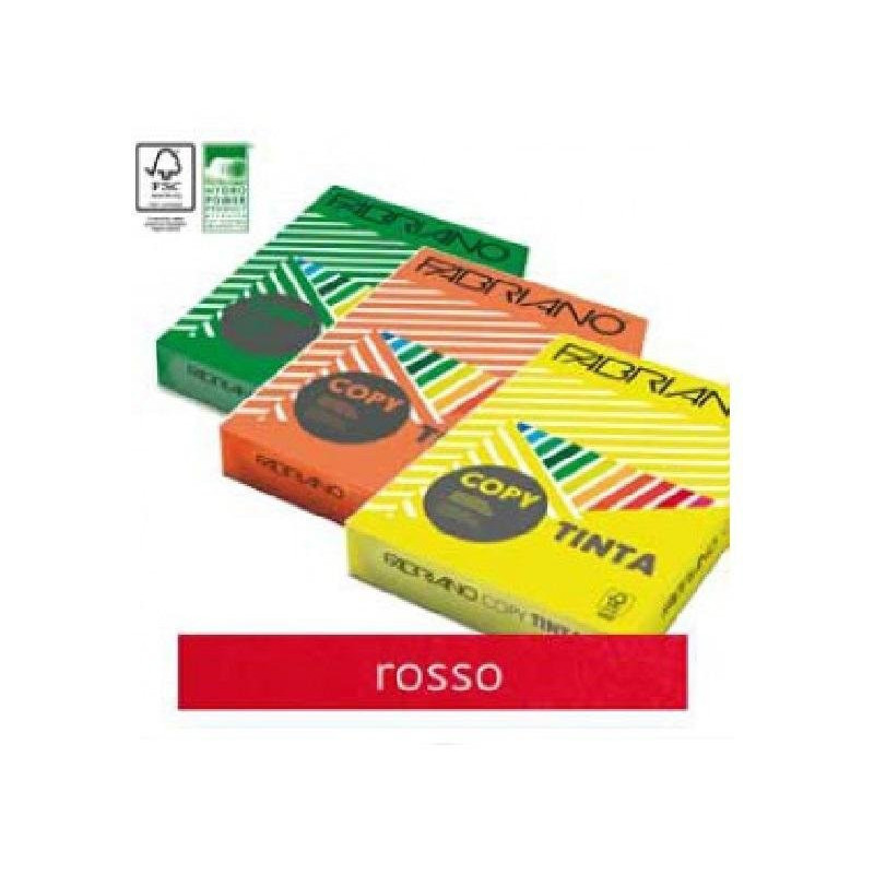Carta copytinta cm.29,7x42 gr.80 fg.250 rosso