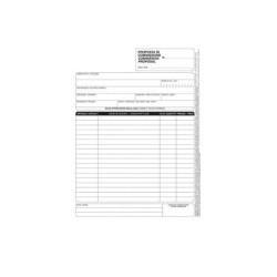 Blocco commissioni cm.15x21...