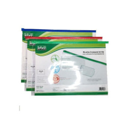 Busta pvc con zip cm.33x24...