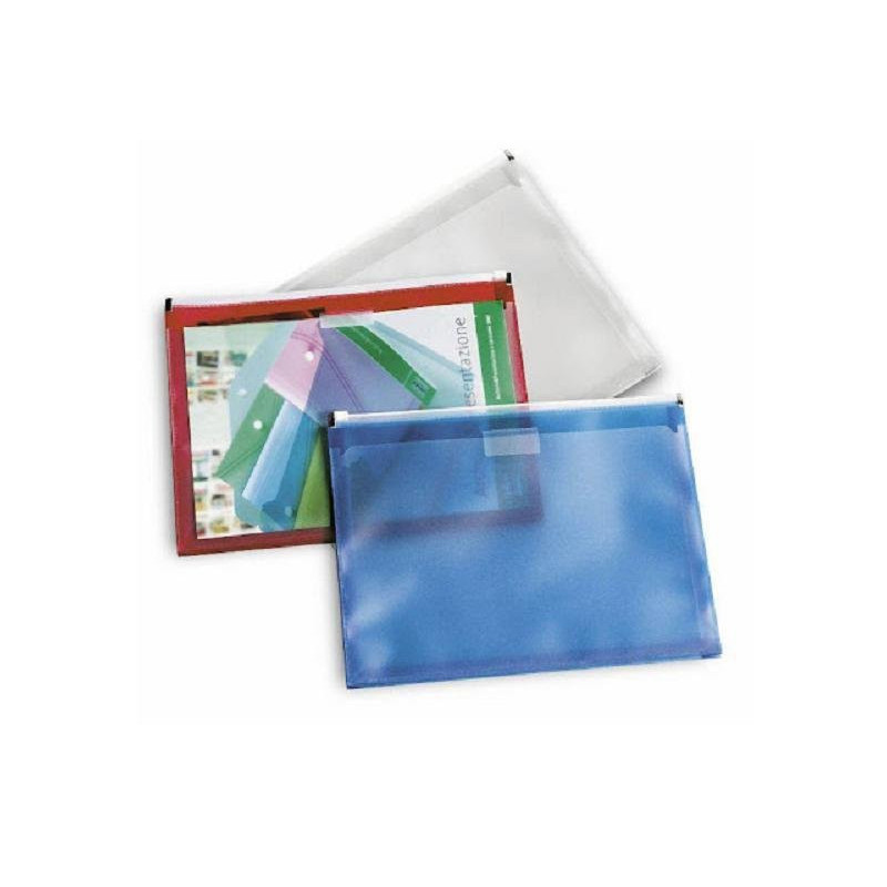 Busta pp cm.32,8x25,3 con zip do ppia tasca art.5256