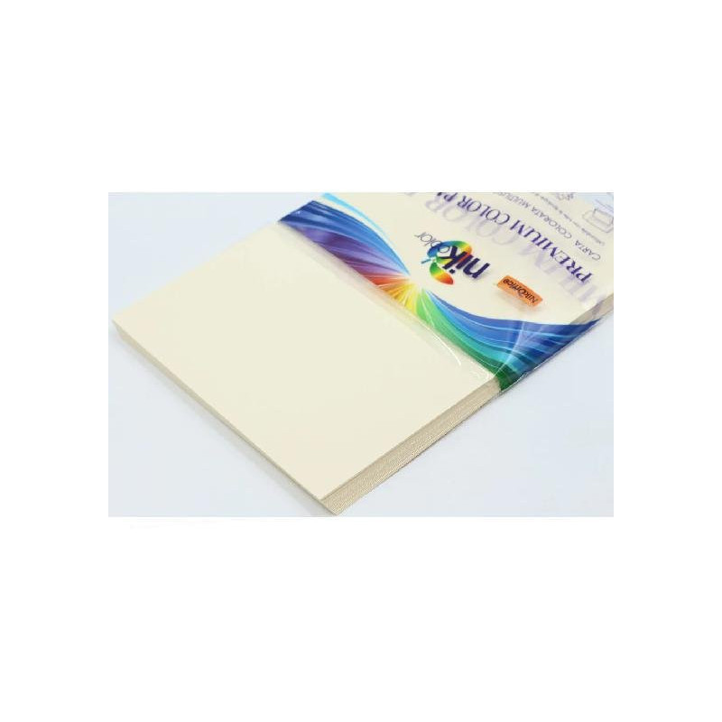 Carta nikoffice nikcolor cm.21x29,7 gr.80 fg.100 avorio 23nik084