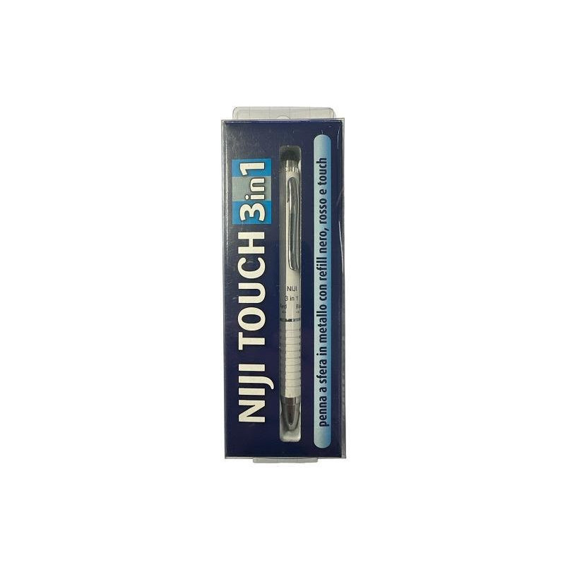 Penna niji 3 in 1 punta per schermo touch art.60364