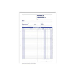 Blocco commissioni cm.22x30...