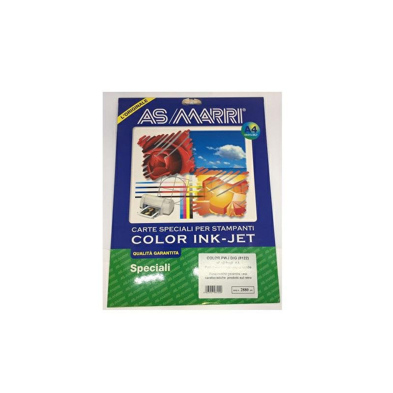 Carta poliestere bianco lucido cm.21x29,7 fg.10 inkjet