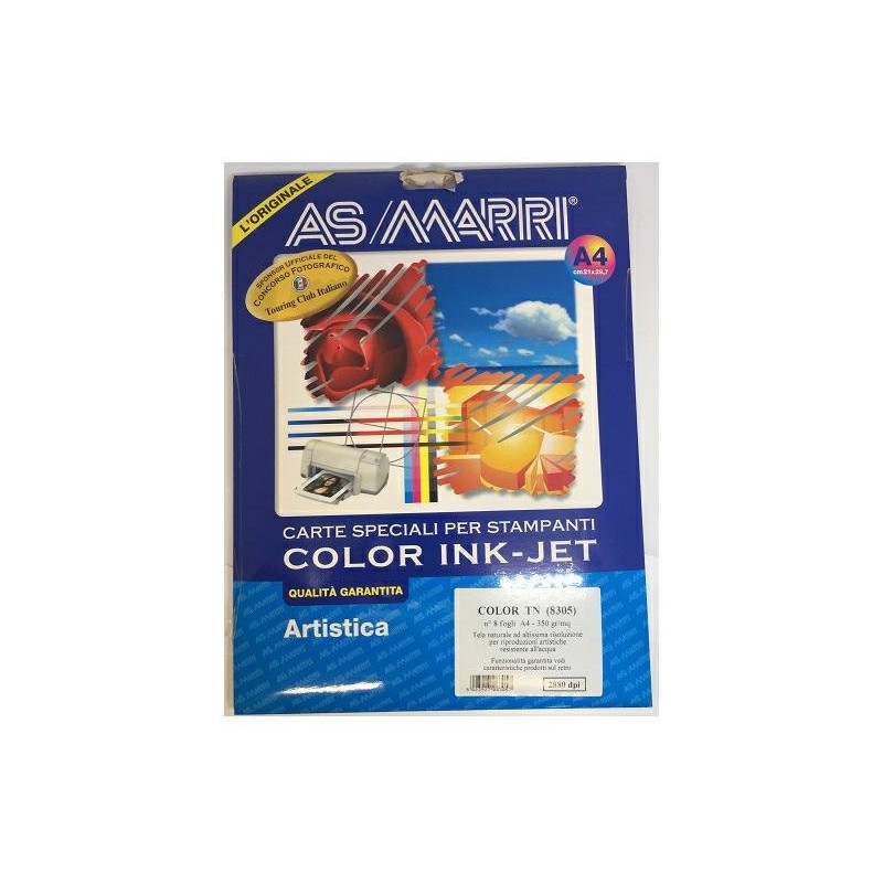 Carta fotografica cm.21x29,7 gr. 350 color tn fg.8 inkjet