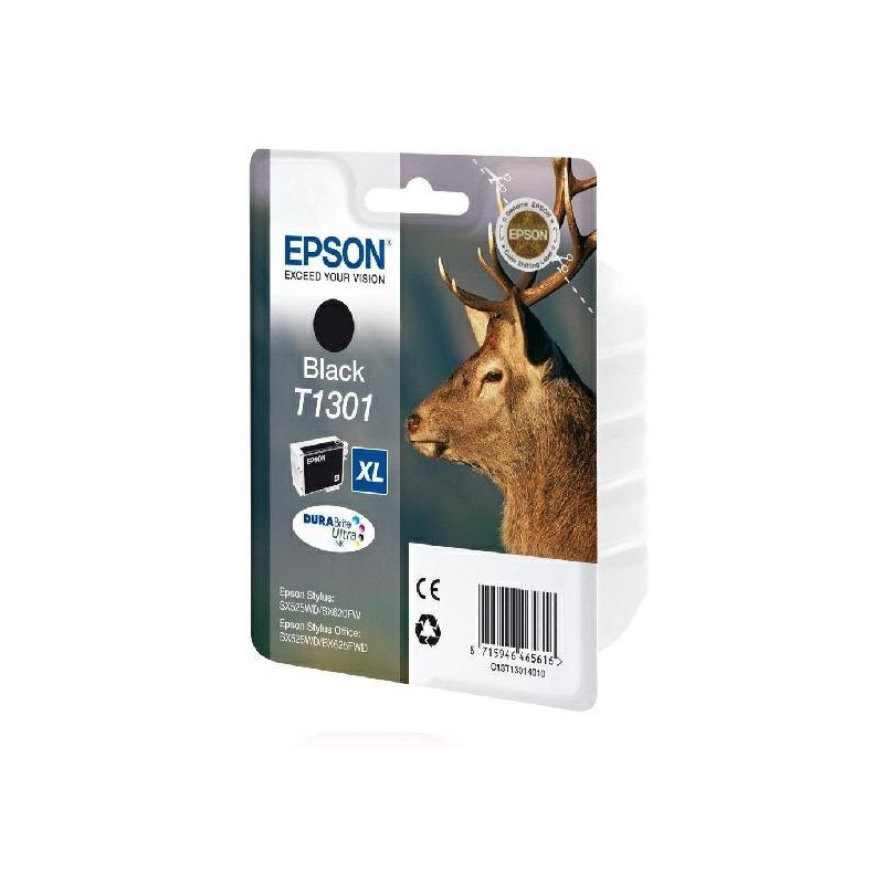 Epson cartuccia t1301 xl bk per sx525/wf3010