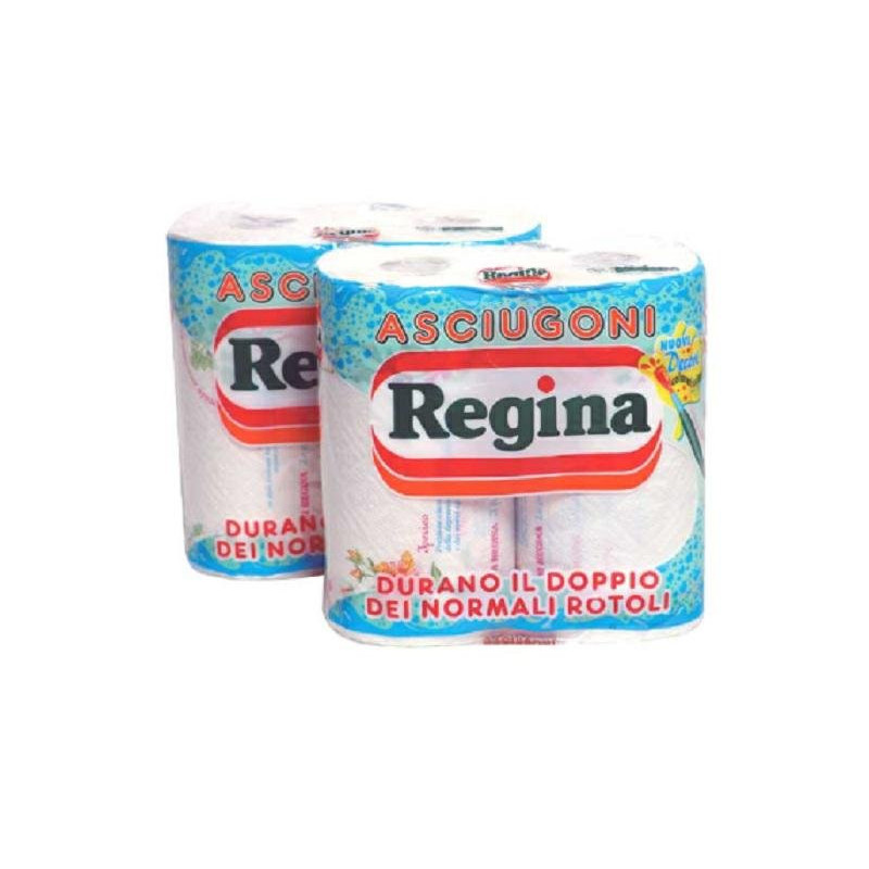 Regina asciugatutto asciugoni 200 strappi 2 rotoli decorato