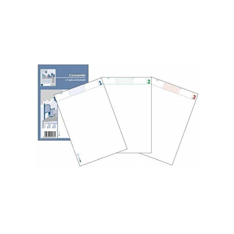Blocco comande cm.10x17 3 copie chimiche 41nik002