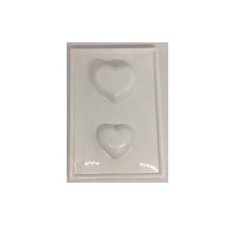 Stampo per sapone cm.15x21 cuori piccolo/grande art.04933