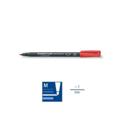 Staedtler pennarello lumocolor mm.1 m rosso