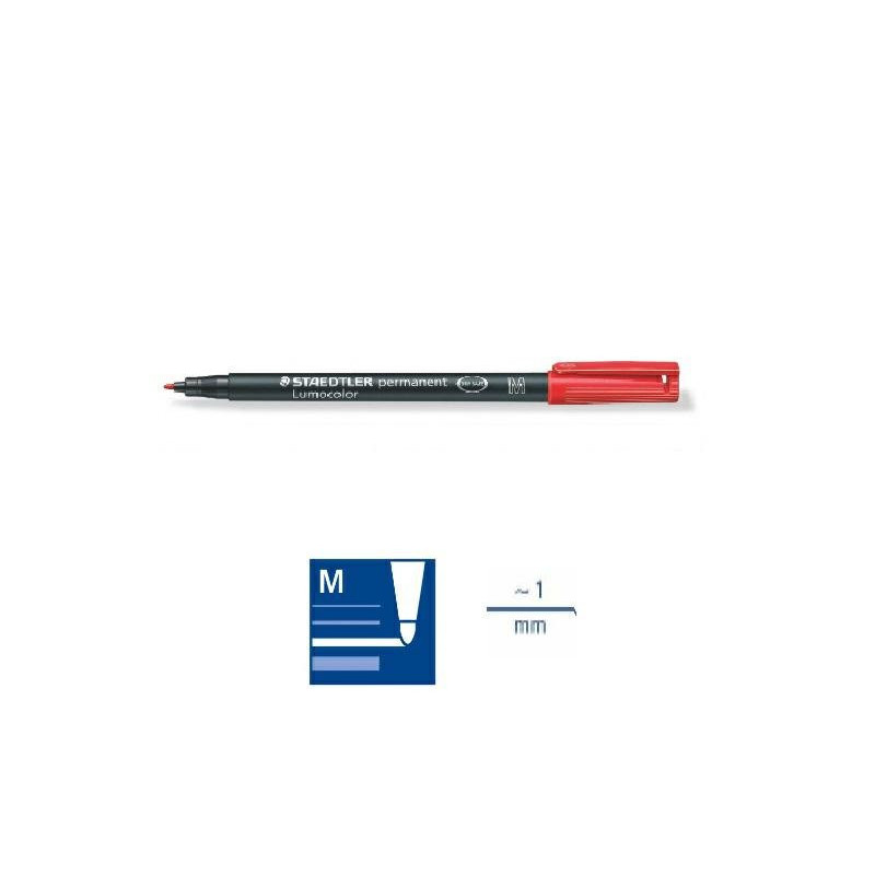 Staedtler pennarello lumocolor mm.1 m rosso