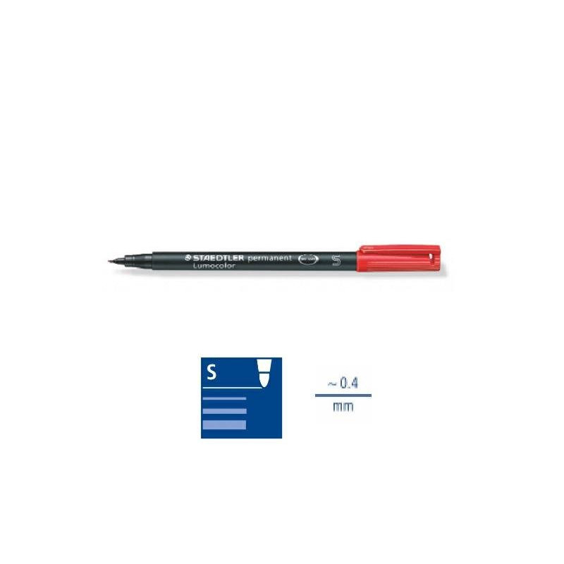 Staedtler pennarello lumocolor mm.0,4 s rosso