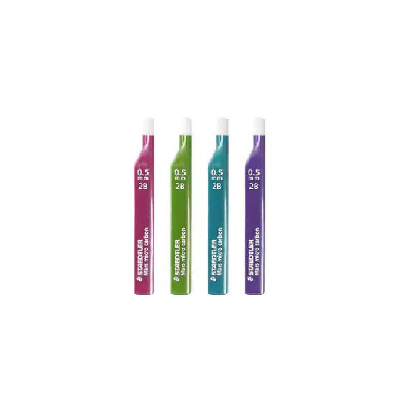 Staedtler mine mars micro carbon mm.0,5 2b pz.12 fusto colorato