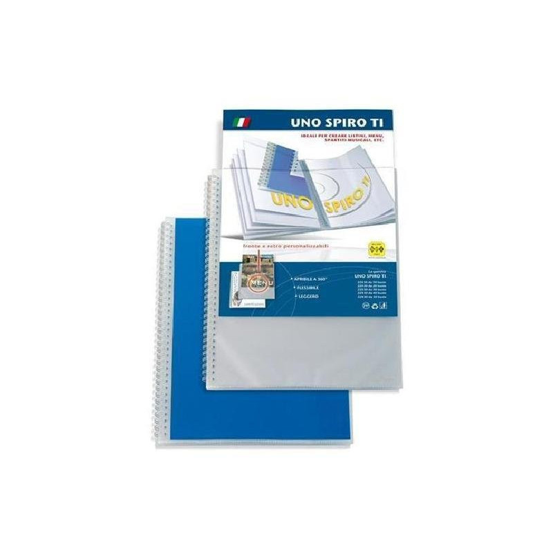 Portalistino cm.22x30 uno spiro ti fg.10 blu