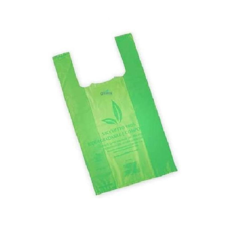Shopper bio mater-bi/bio-compost maxi 30x60 kg.4 verdi/azzurri pesanti