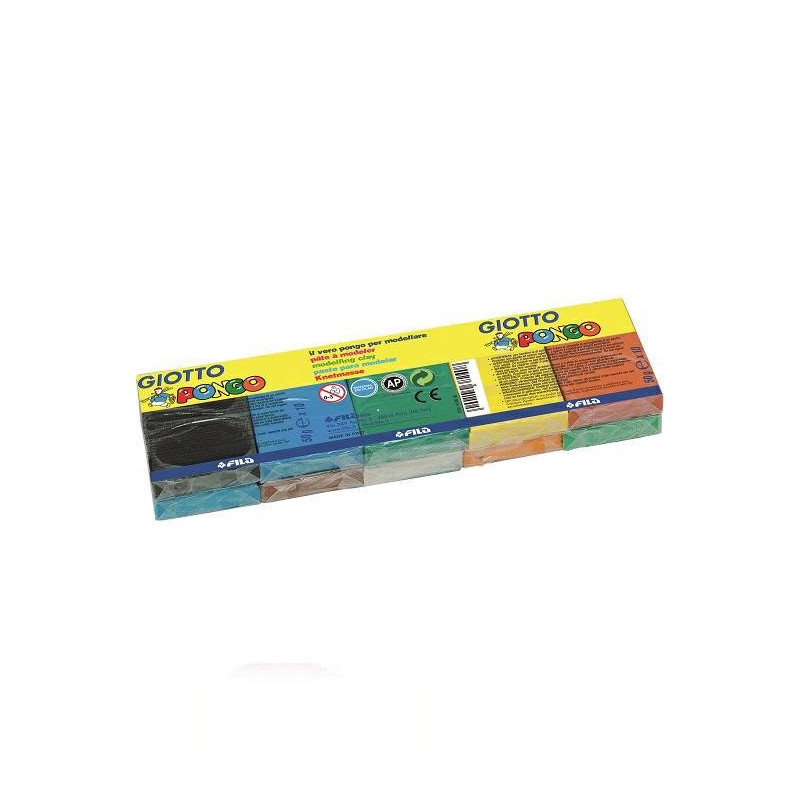 Pongo scultore panetto gr.500 10 colori