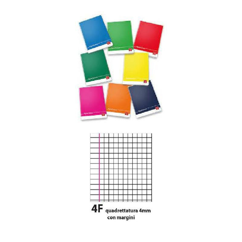 Quaderno maxi pigna color tinta unita fg.20 4f