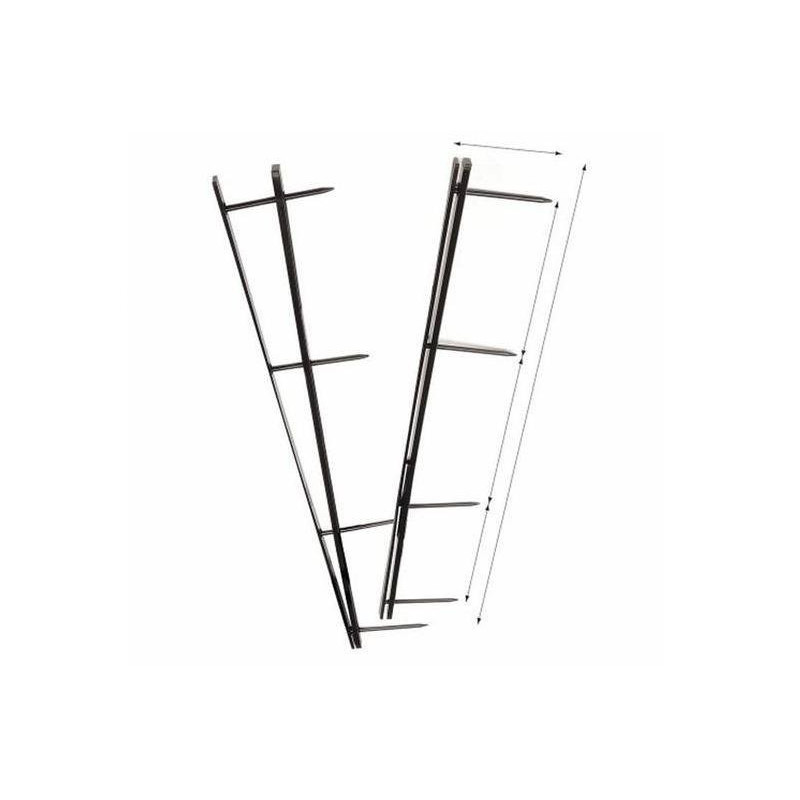 Pettini velobind retail 4 fori p z.25 nero