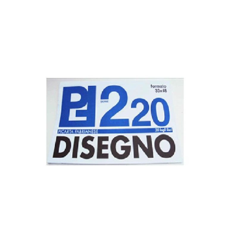 Blocco da disegno gr.220 cm.33x4 8 fg.20 liscio