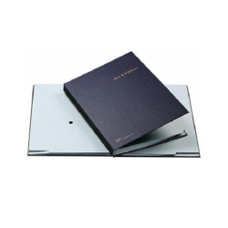 Libro firma cm.24x34 fg.18 blu
