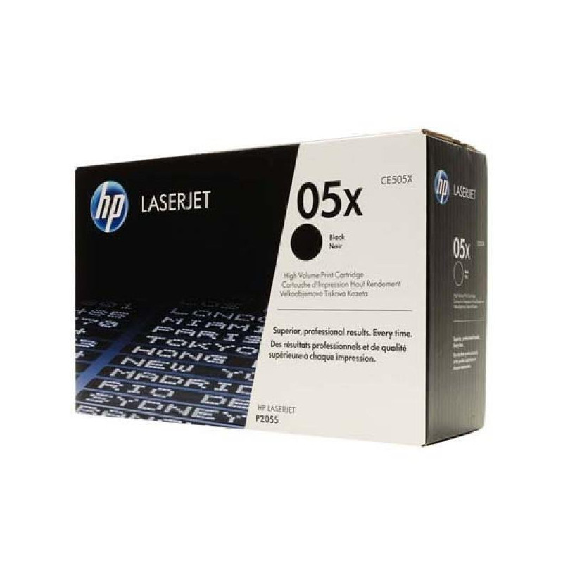 Hp toner laser ce505x bk per p20 55