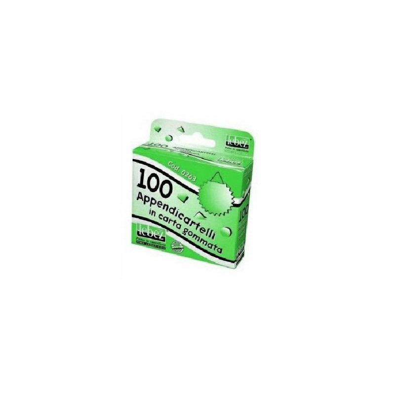 Appendicartelli gommati pz.100