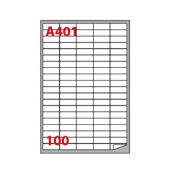 Etichette adesive in formato a4 cm. 3,7x1,4