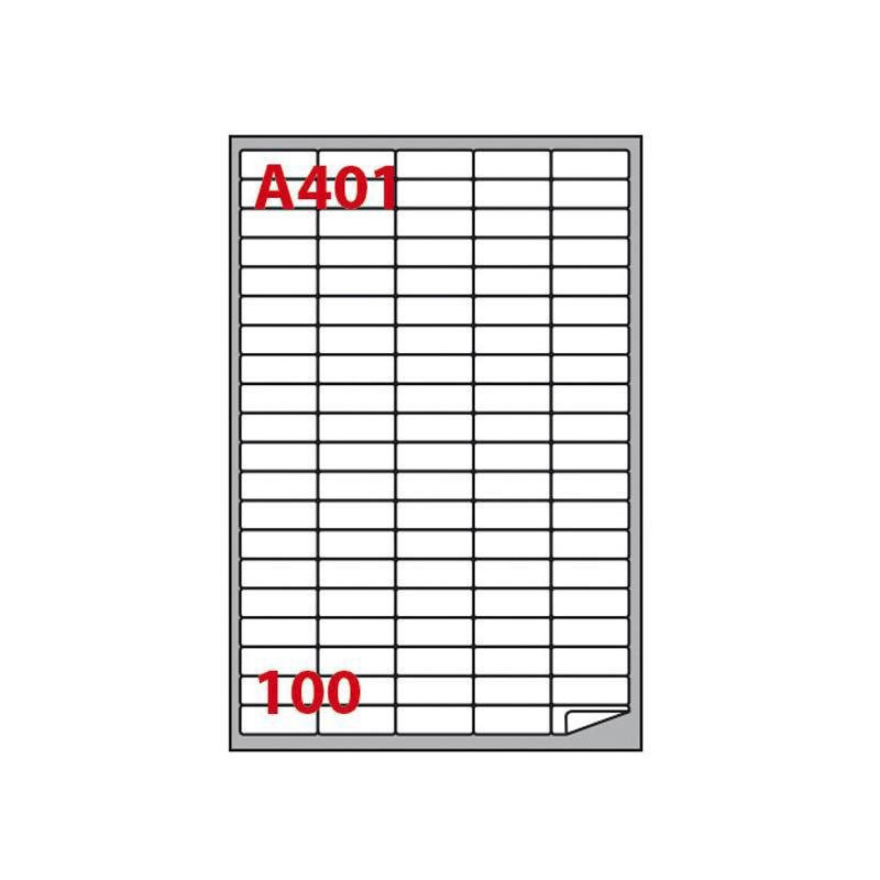 Etichette adesive in formato a4 cm. 3,7x1,4
